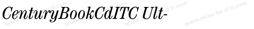 CenturyBookCdITC Ult字体转换